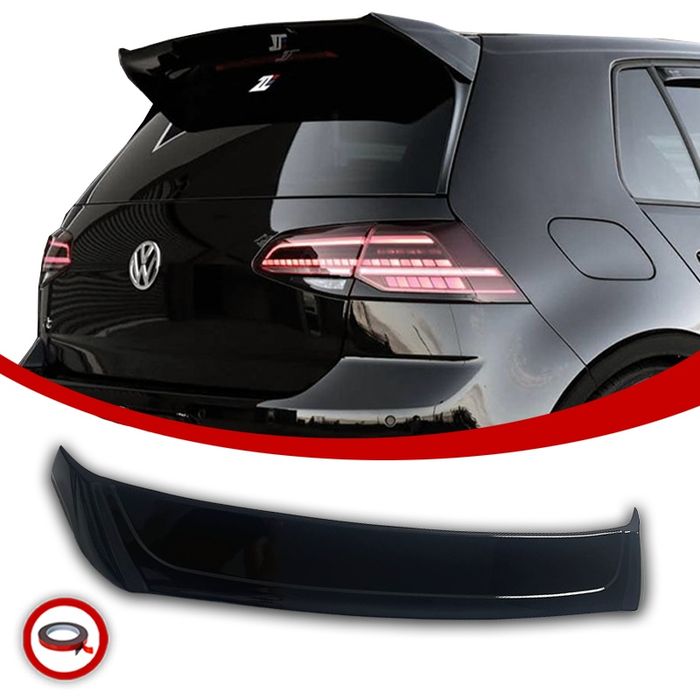GOLF 7-7,5 GTI R GTD Lotka Spoiler Dokładka Tylna Czarny Połysk