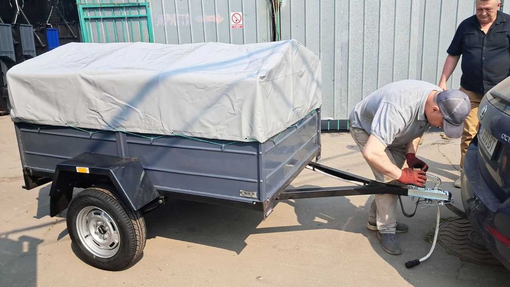 Прицеп ПРИЧІП  ПА 2000*1300*450 на ресорах Алко від заводу.