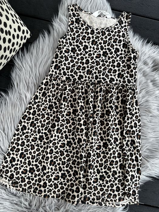 Sukienka w panterke H&M 140 cm