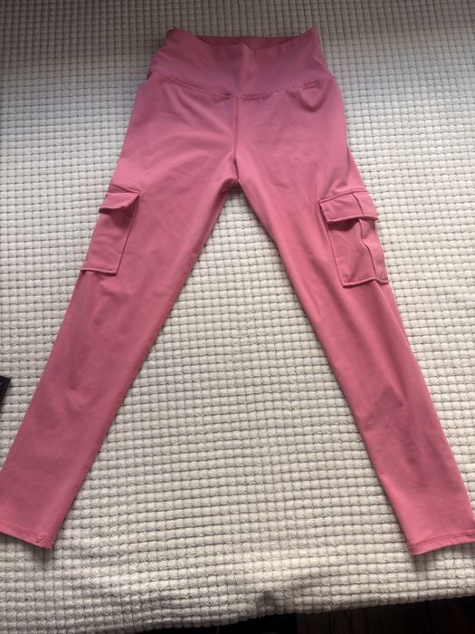 Spodnie xs różowe z kieszeniami