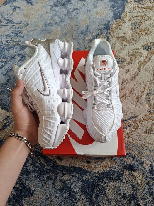 Buty Nike Shox TL White Metallic Silver r.36