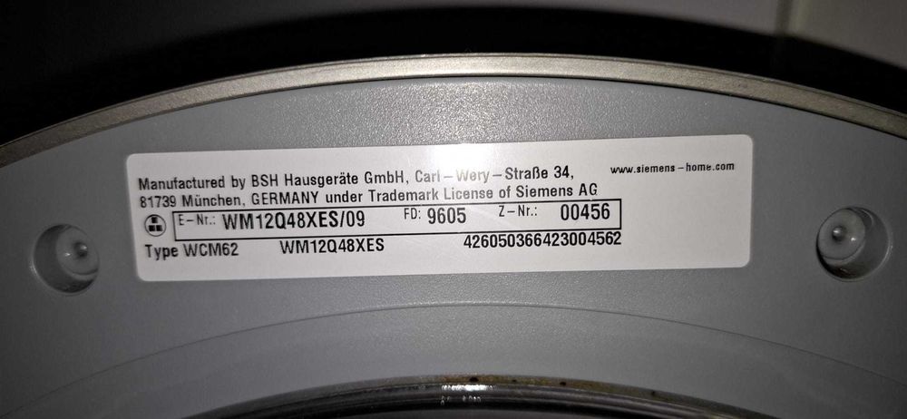 Máquina de Lavar Roupa Siemens iQdrive varioPerfect 8kg – Série iQ500