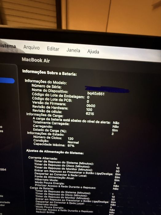 Macbook air m3 8GB Ram 256ssd impecavel