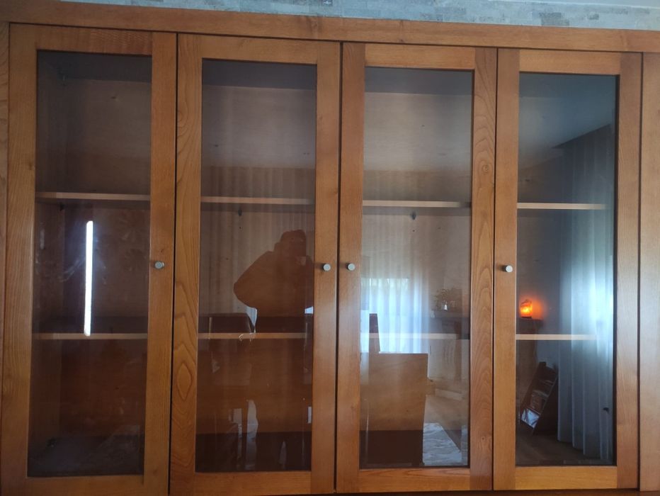 Vitrine madeira maciça