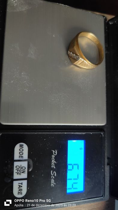 Anel de homem ouro português