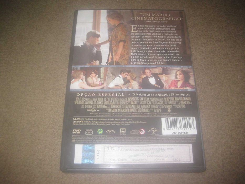 DVD "A Rapariga Dinamarquesa" com Alicia Vikander