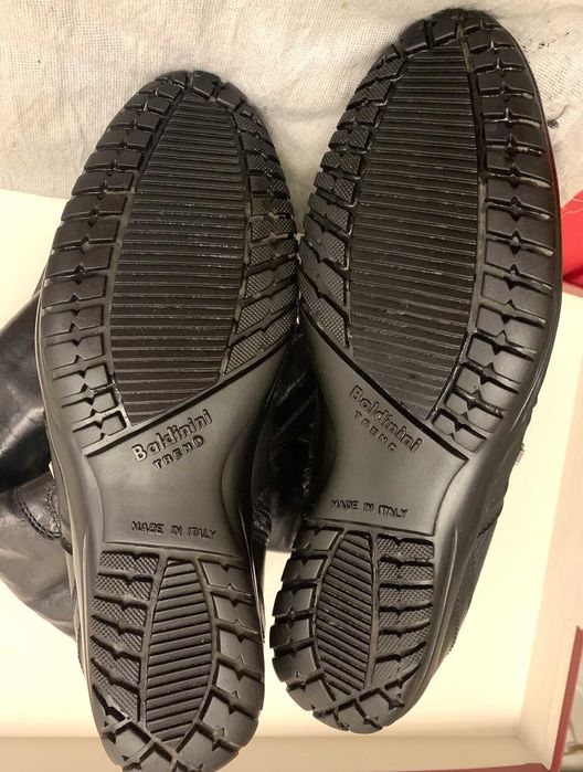 Зимние женские сапоги 40р Baldinini Италия кожа цигейка стразы