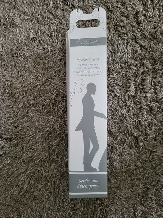 Pudełka na alkohol, podziękowanie dla gości