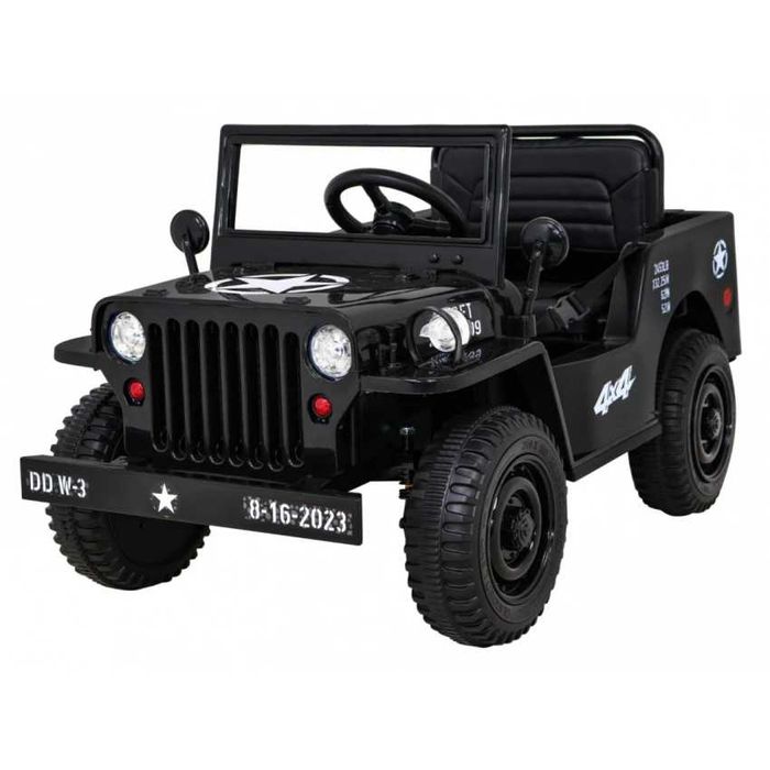 Samochód Auto autko Pojazd Retro Wojskowy 4x4 na akumulator dla dzieci