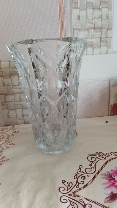 Ваза скляна СССР під кришталь