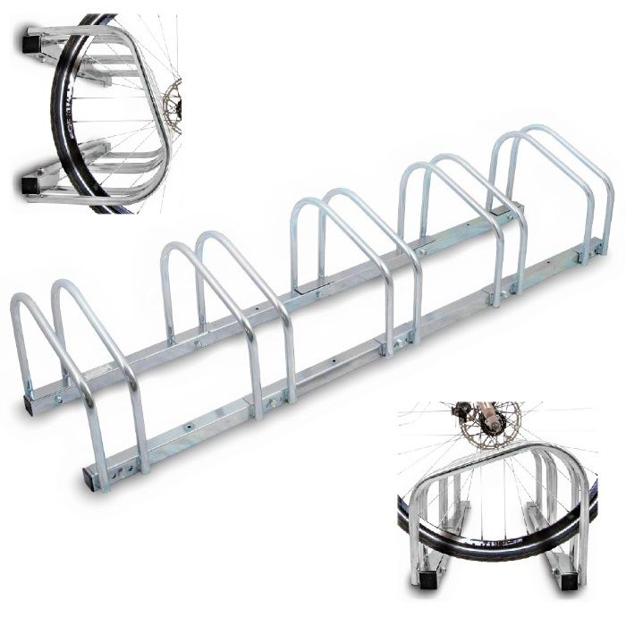 Stojak na rowery 5 stanowisk - montaż pionowy lub poziomy