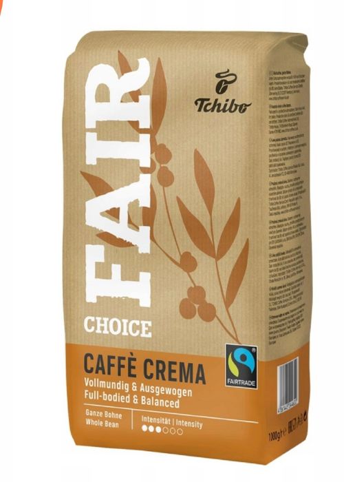 Kawa ziarnista Tchibo fair choice caffe crema