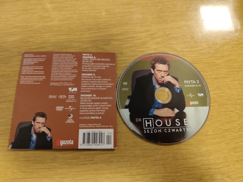 Dr.House.Sezon 4. Płyta 3. Odcinki 8/9/10.