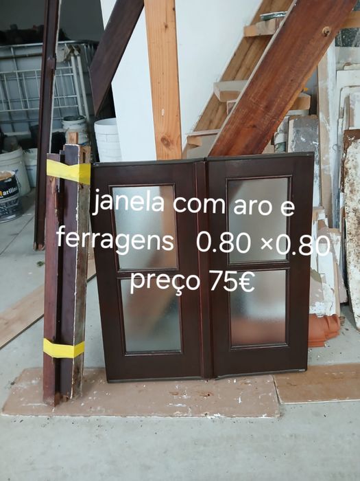 Portas e Janelas de Madeira c/aros e ferragens incluidos
