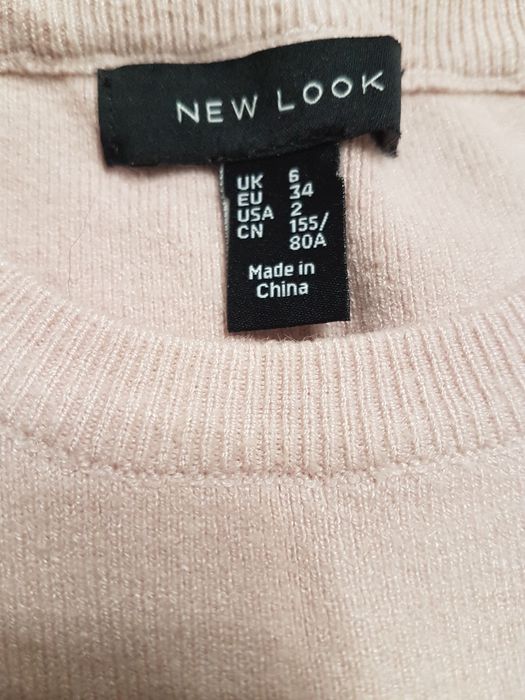 Sweter New Look rozmiar S/36 pudrowy róż