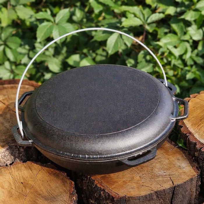 Казан чугунный , казанок / Казан чавунний з кришкою сковородою Акція!