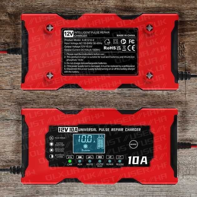 Зарядний пристрій для свинцевих акумуляторів RIAS XJB1210-2 12V 10A