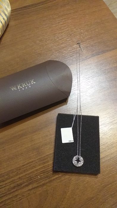 Łańcuszek celebrytka srebrna W.KRUK