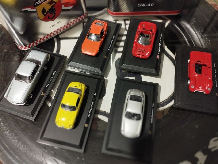 Conjunto carrinhos de coleção Abarth