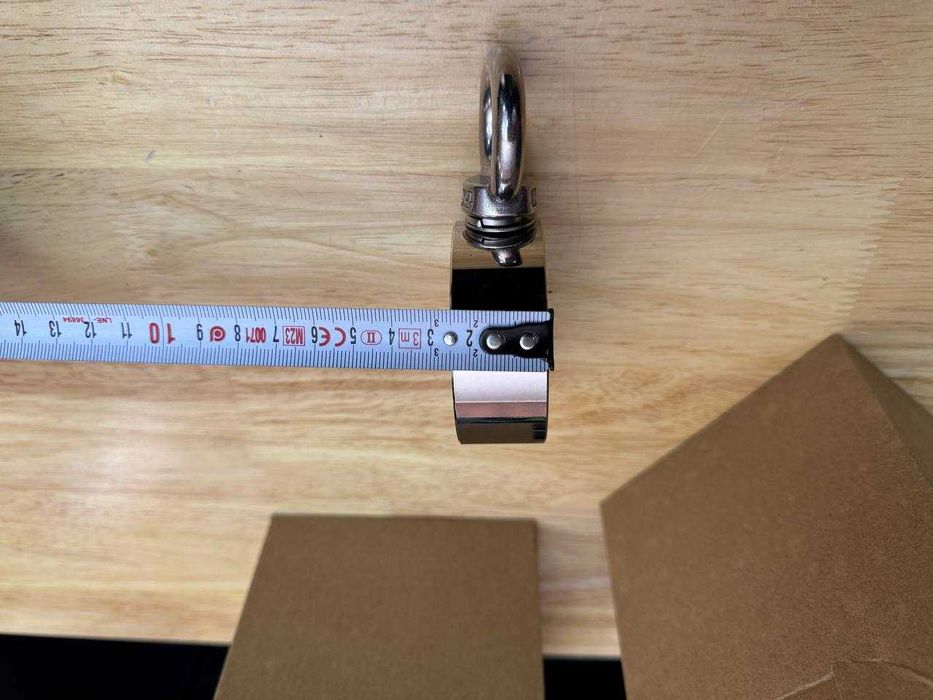 Нержавіючий Пошуковий Магніт Двухсторонній на 200кг з ручкою LNM67-3