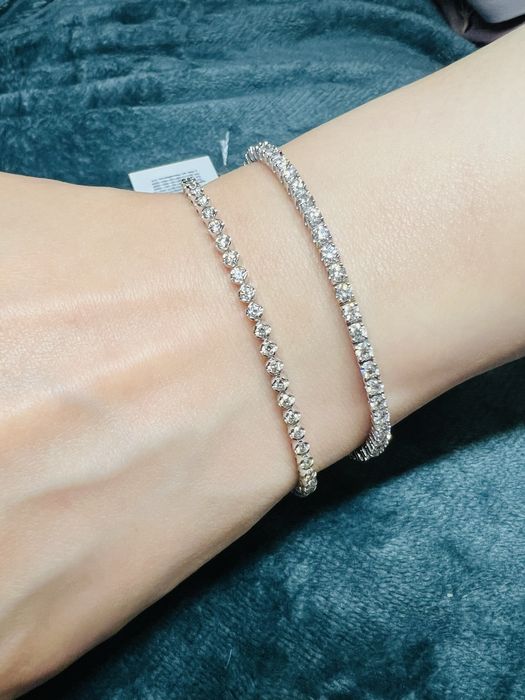 Золотий браслет з діамантами 3.15 карат. Виробництво Сова. Бриллианты.