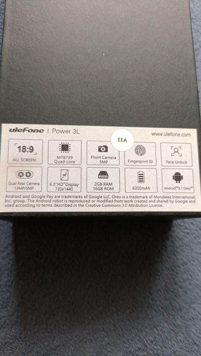 Телефон Ulefone  Power 3L, 2/16