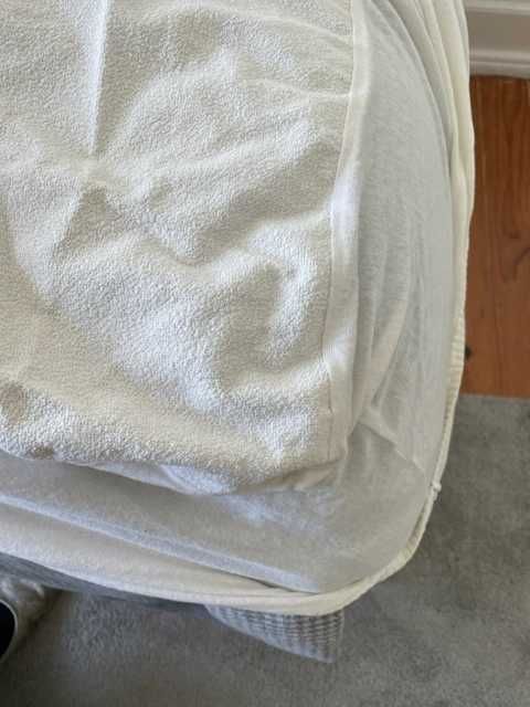 Resguardo cama solteiro - Protetor colchão impermeável - elasticos