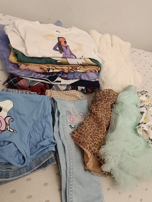 Ciuszki 104,98, jesień komplet dużo szt h&m Re Hilfiger kamizelka 2