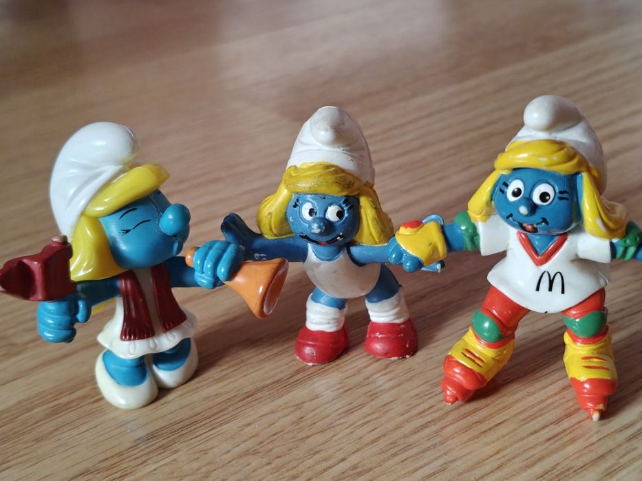 Smerfy Smerfetki 3 sztuki