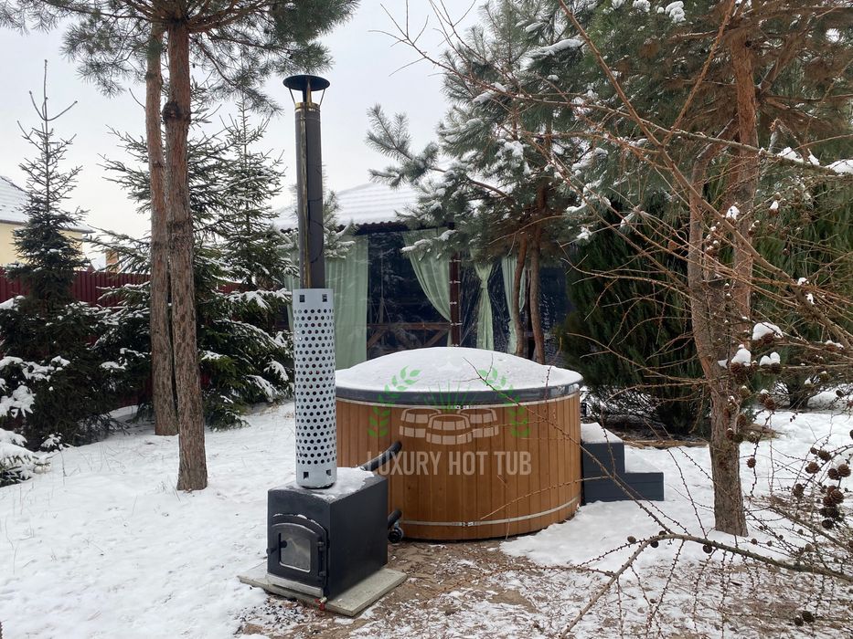 Чан на дровах з гідромасажем