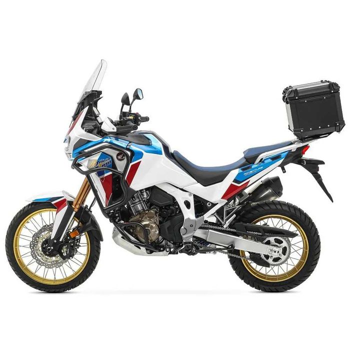ALUMINIOWY kufer motocyklowy centralny CZARNY 45L / 55L / 65L+ PŁYTA