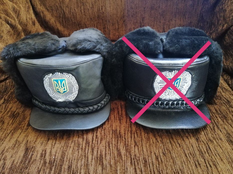 Шапка     зимняя милицейская фуражка