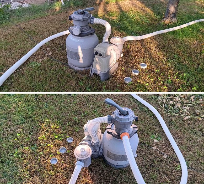 Sistema de água salgada Intex até 57m3, com bomba/filtro e acessórios.