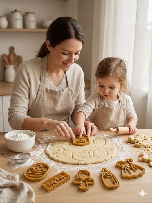 Kit Cortadores de Biscoito Chá Revelação / Bebé (Impressão 3D)