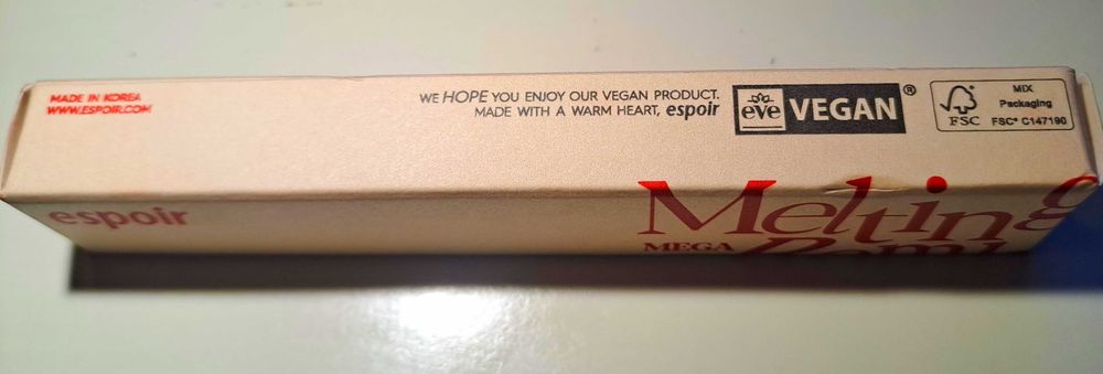 Batom vegano bálsamo labial Espoir mega melting bomb