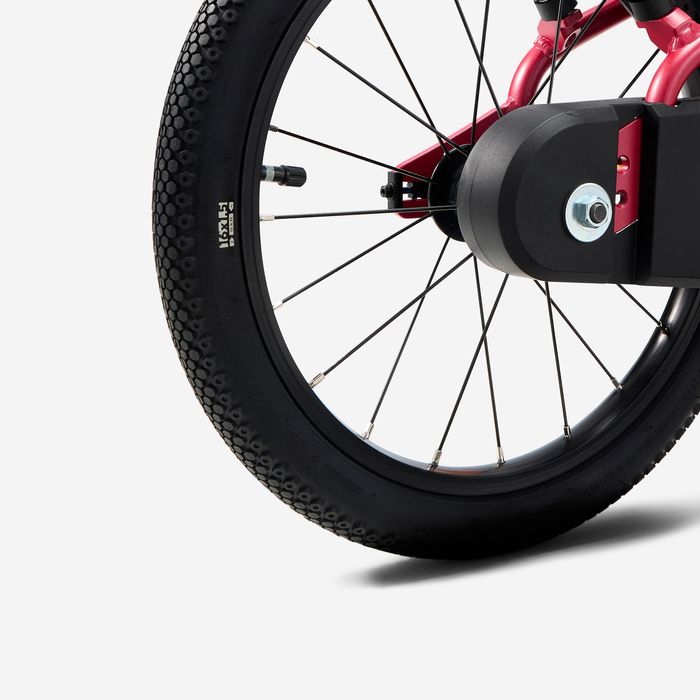 Bicicleta de Criança 16 polegadas 4-6 anos, DISCOVER 900 Rosa