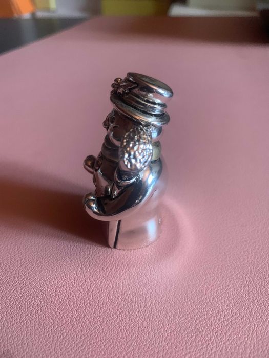 Boneco de neve decorativo em metal laminado