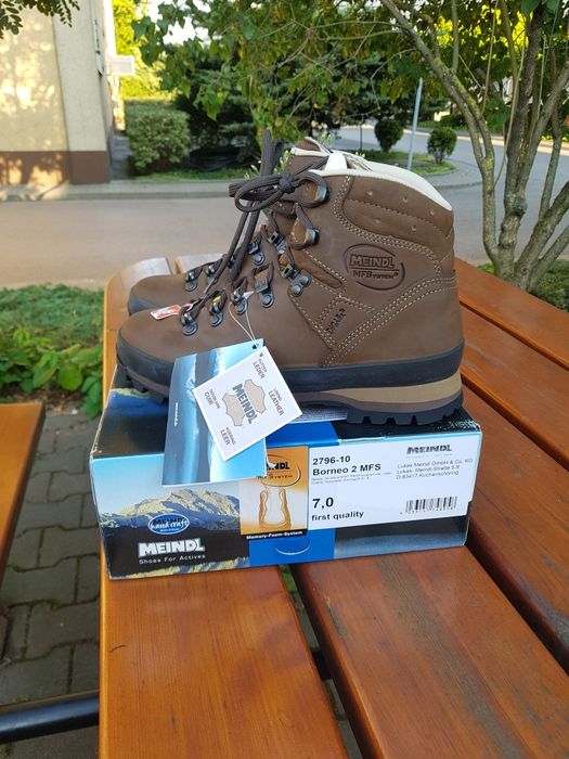 Nowe Meindl Borneo 2 MFS, rozm. 41,5 (UK 7,5).