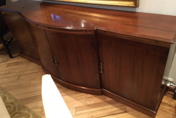 Aparador Consola / Louceiro de sala (madeira natural) antiquário