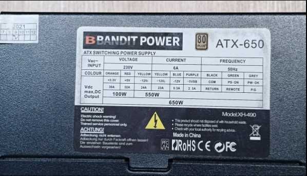 Zasilacz Bandit Power 650W