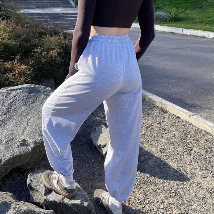 Хіт продажу сірі спортивні штани Oversize Wide Leg