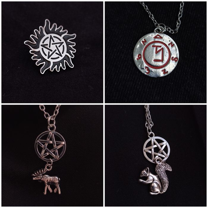 Металевий значок пін сверхъестественное supernatural кулон підвіска