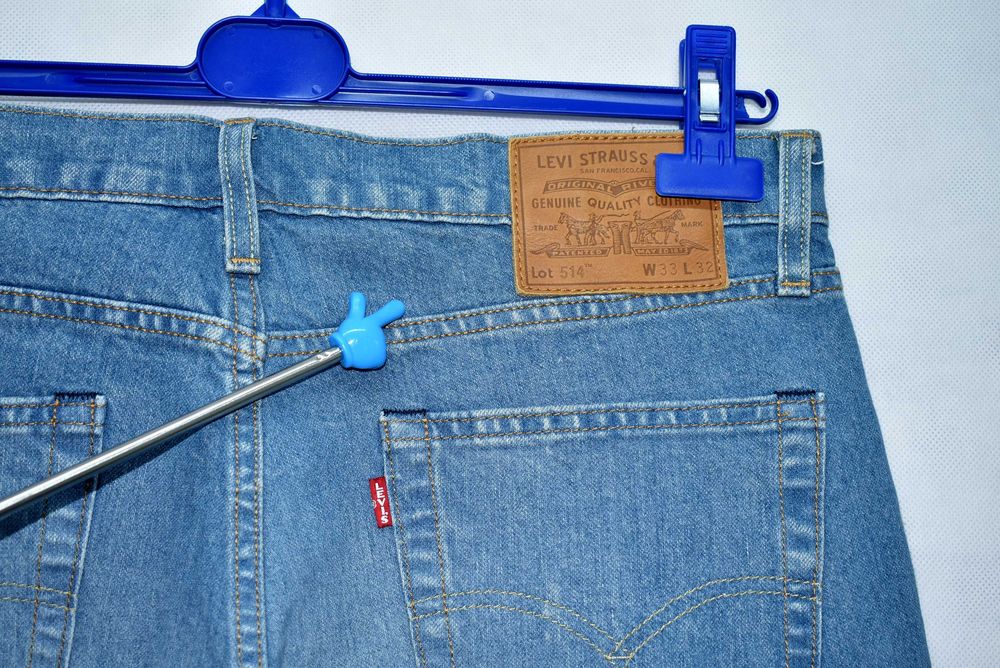 Levis 514 E Premium Denim Stretch Spodnie Jeansy 33x32