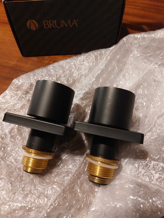 Torneiras de passagem 3/4" - EliteQ - preto mate - Bruma