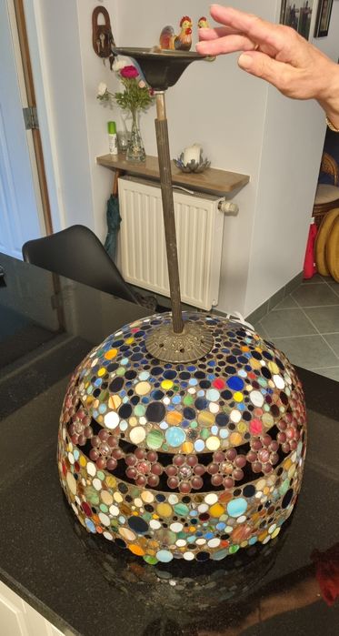 Lampa witrażowa sufitowa