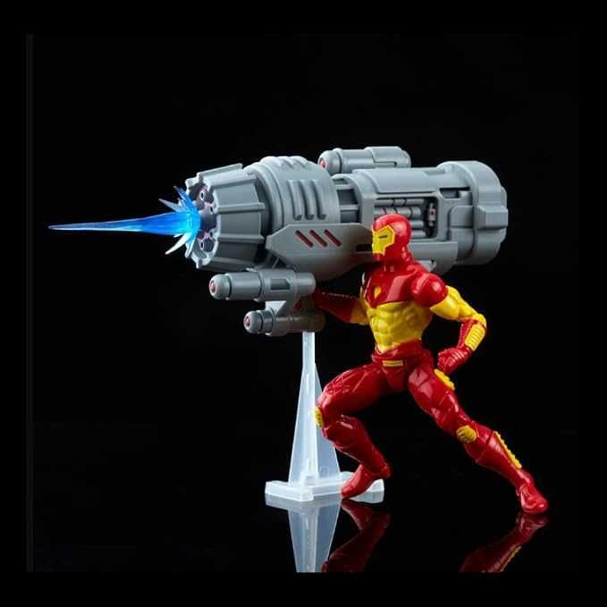 Hasbro Pulse 2022 Marvel Legends Series Deluxe Retro Iron Man + Plasma Cannon PORTES GRÁTIS