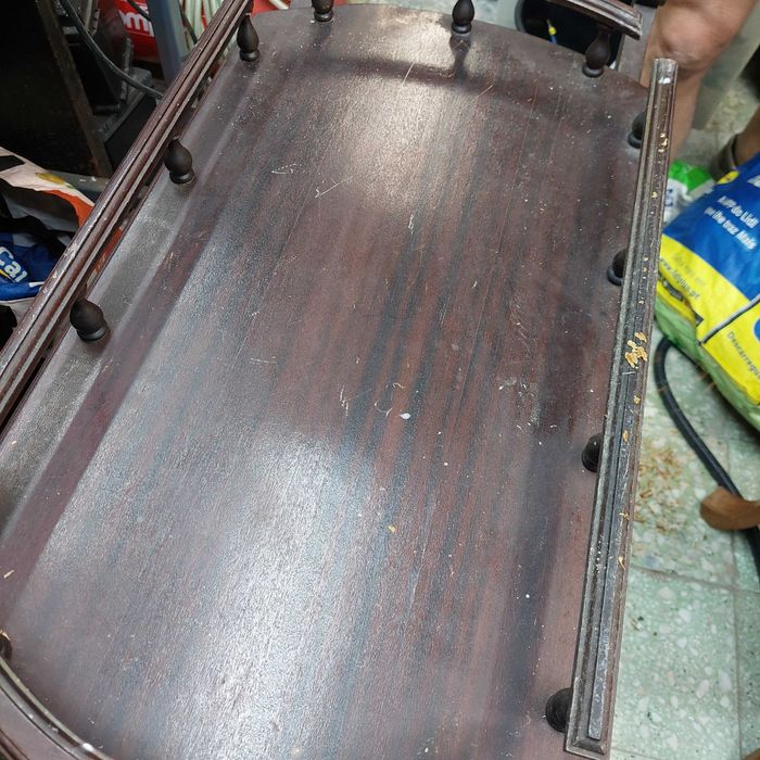 Carrinho bar antigo em madeira para restauro