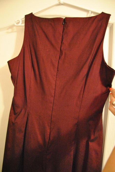 sukienka River Island, rozmiar 42, bordo, burgund