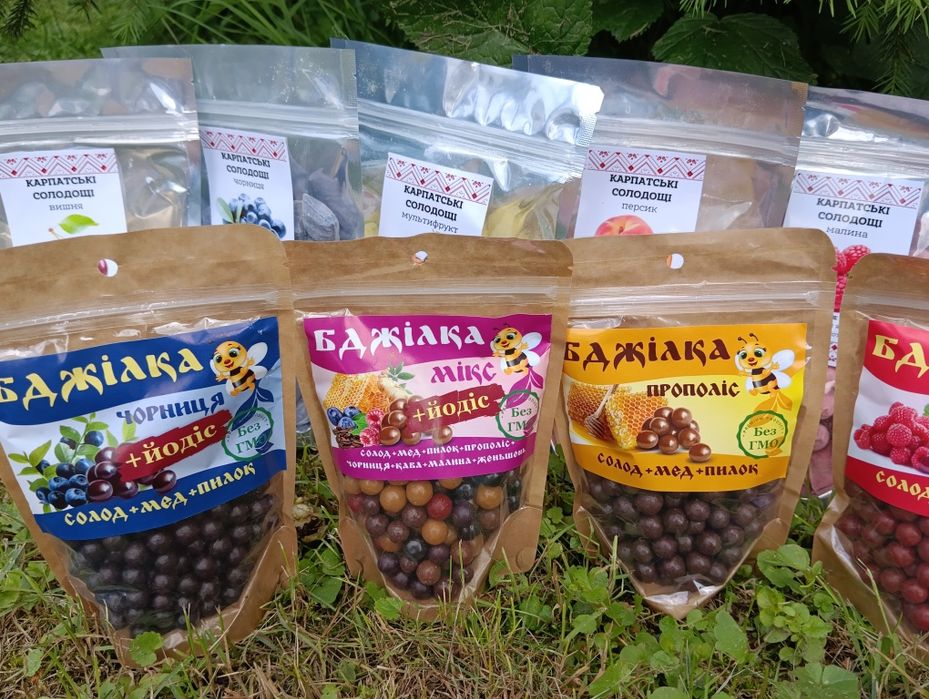 Натуральні цукерки,карпатські солодощі,льодяники,конфети,від кашлю