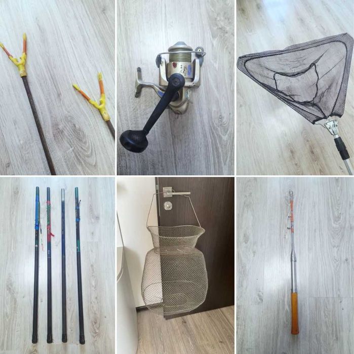 Для рыбалки (катушка, спиннинг, удочка, садок, подсак, подставка)